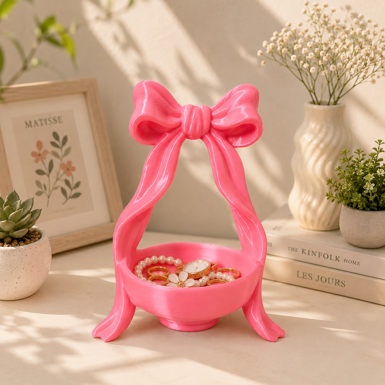 Bow trinket tray