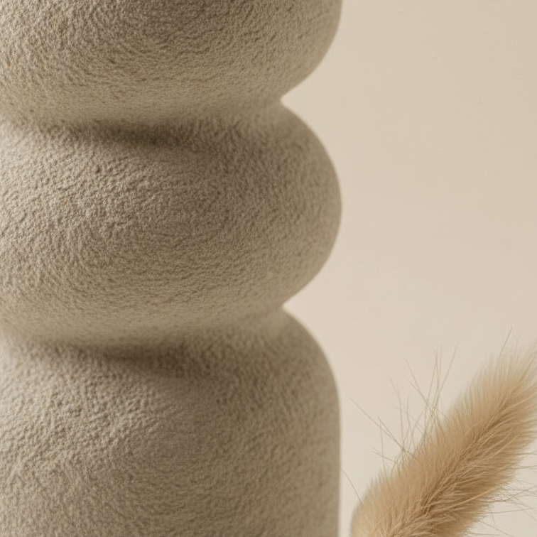 Japandi Textured Vase