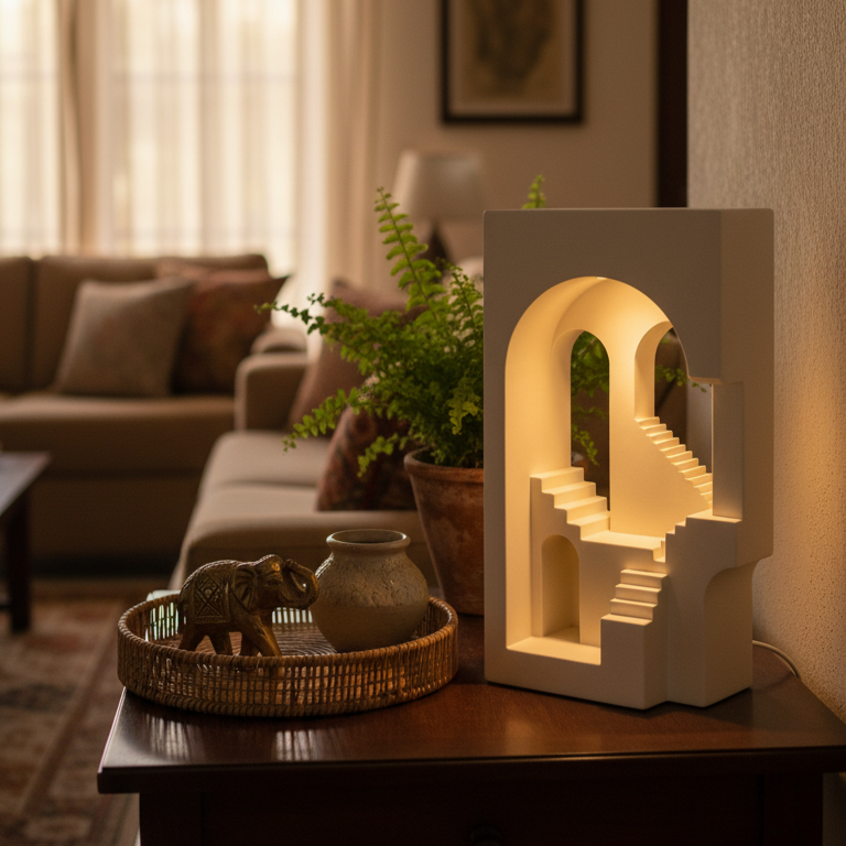 Monument Valley Lamp – Table Lamp with 3W LED bulb & 4ft long wire with bed switch included