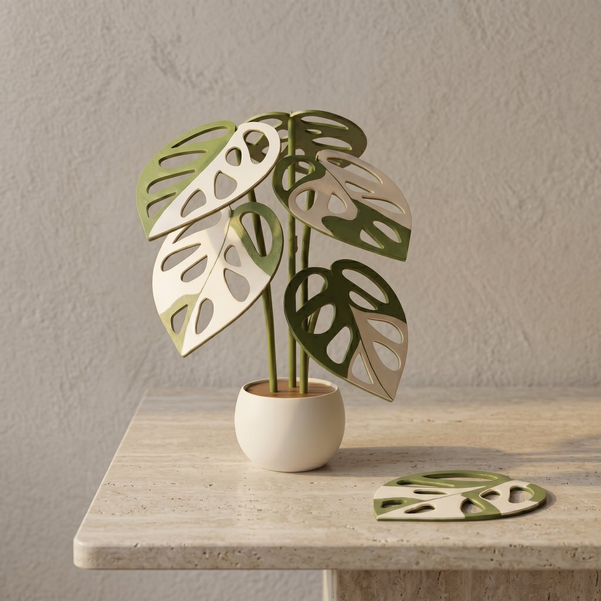 Folia Coaster- Monstera Hollow
