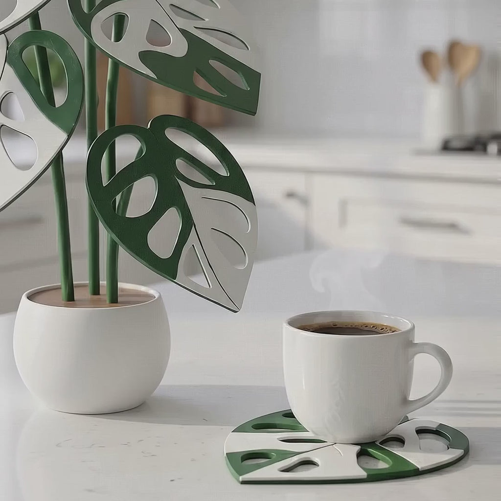 Folia Coaster- Monstera Hollow