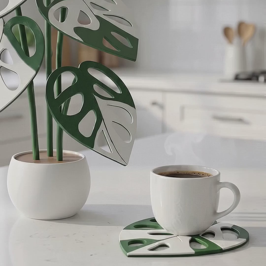 Folia Coaster- Monstera Hollow