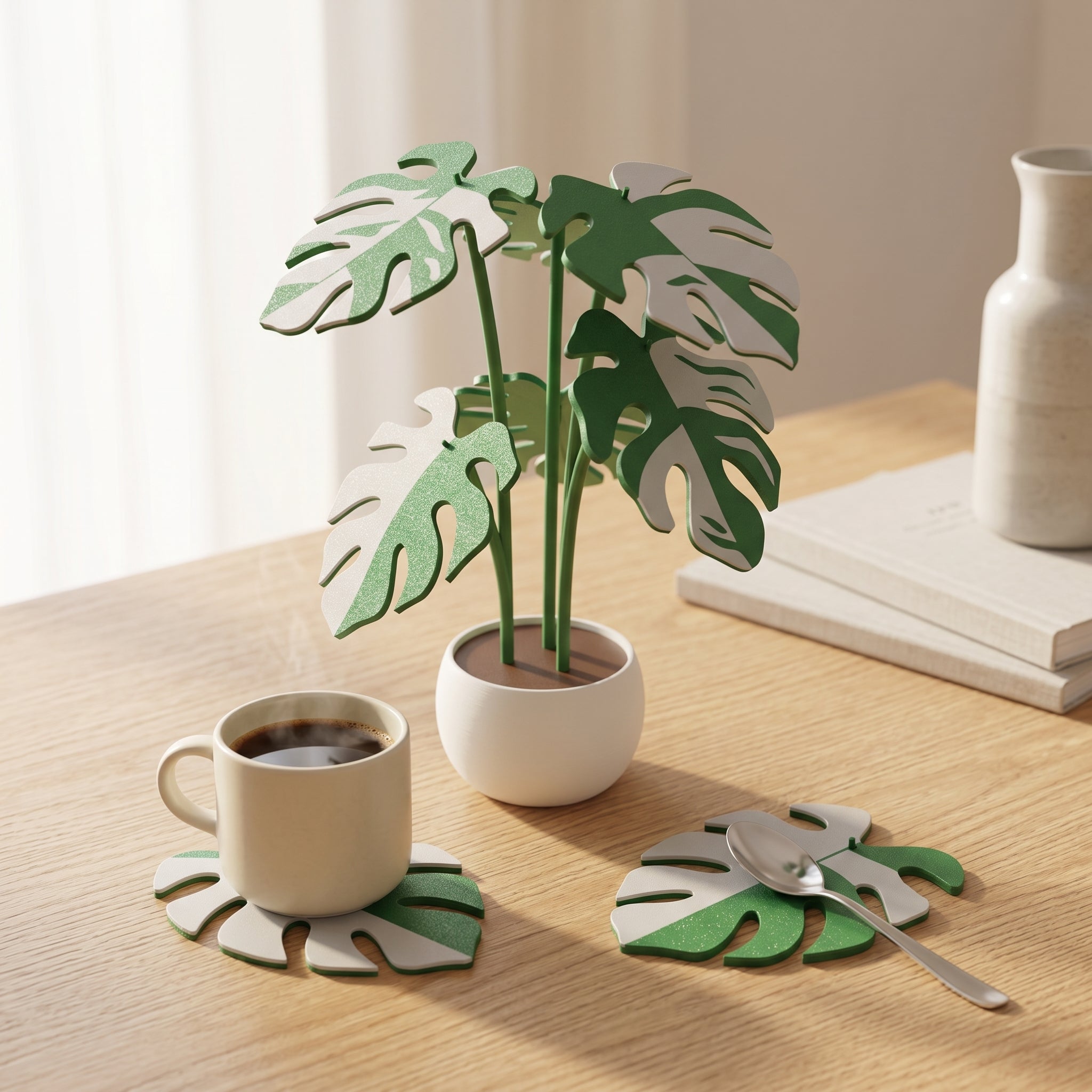 Folia Coaster- Monstera