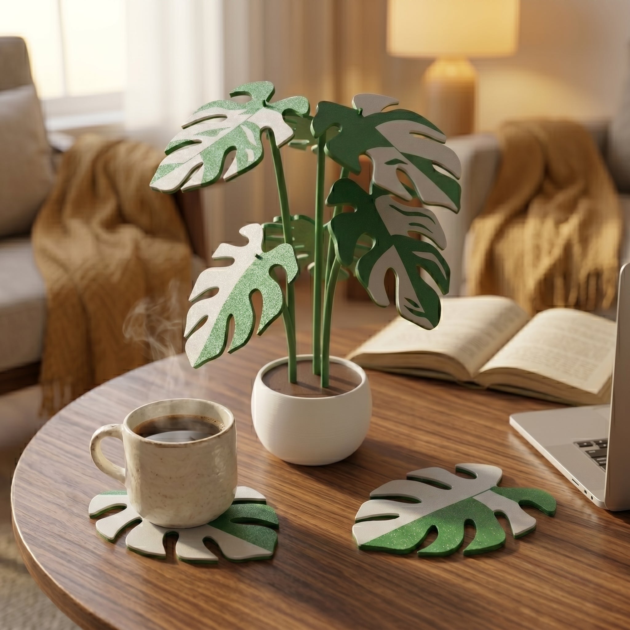 Folia Coaster- Monstera